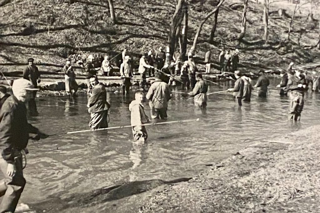 Opening Day of fishing 1959 Maramec Spring Park, St. James MO